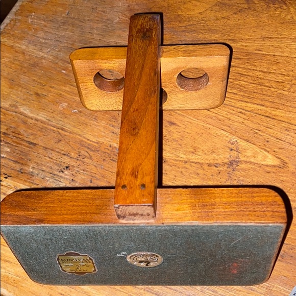 VTG Duk-it McDonald walnut 3 slot pipe stand - Picture 8 of 8